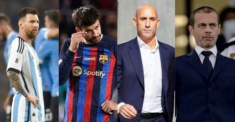 Leo Messi, Gerard Piqué, Luis Rubiales y Aleksander Čeferin estarían involucrados en un entramado de corrupción.