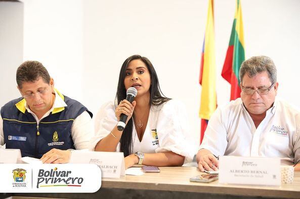 La reunión fue liderada por la gobernadora encargada de Bolívar, Sandra Schmalbach