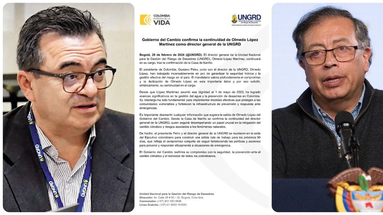 Olmedo López, Gustavo Petro y el comunicado de prensa.