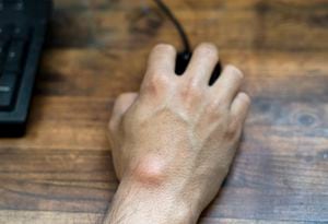 Las protuberancias en las manos pueden ser tumores benignos.
