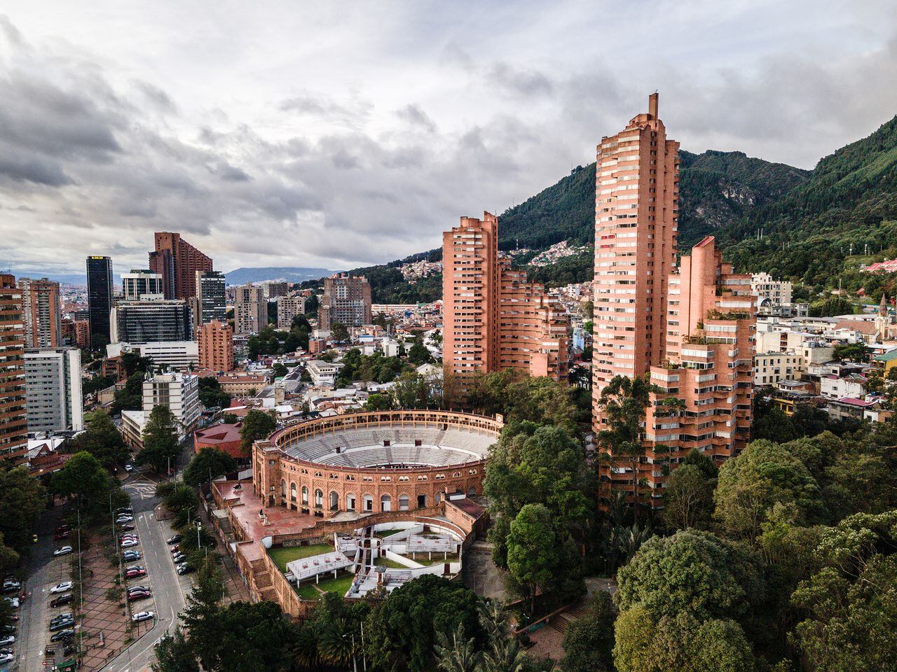 Vista aérea Bogotá, Colombia