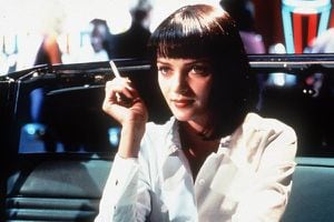 Mia Wallace (Uma Thurman) en ‘Pulp Fiction’.  Tal vez el personaje femenino más recordado de Tarantino. Uma Thurman fue nominada al Óscar como Mejor actriz de reparto por este papel. 