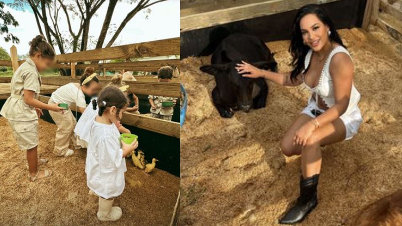 La bailarina creó una granja solo para su hija Adhara. Foto: Instagram @andreavaldirisos.
