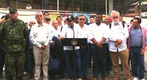 Presidente Gustavo Petro tras un consejo de seguridad en Nariño