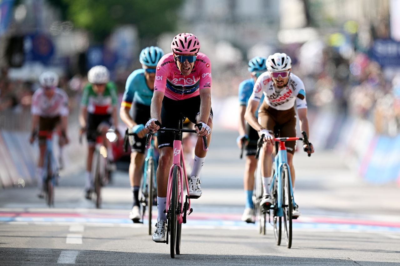 Bruno Armirail al terminar la etapa 15 del Giro de Italia 2023.