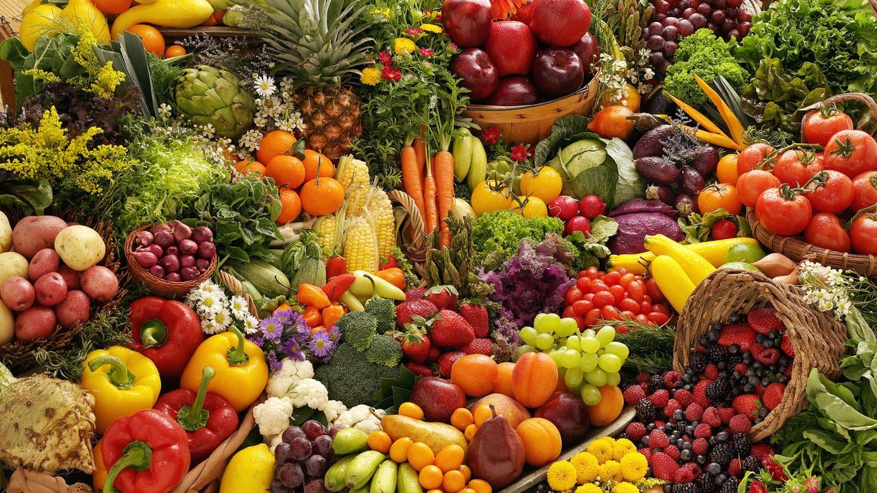 frutas y verduras.