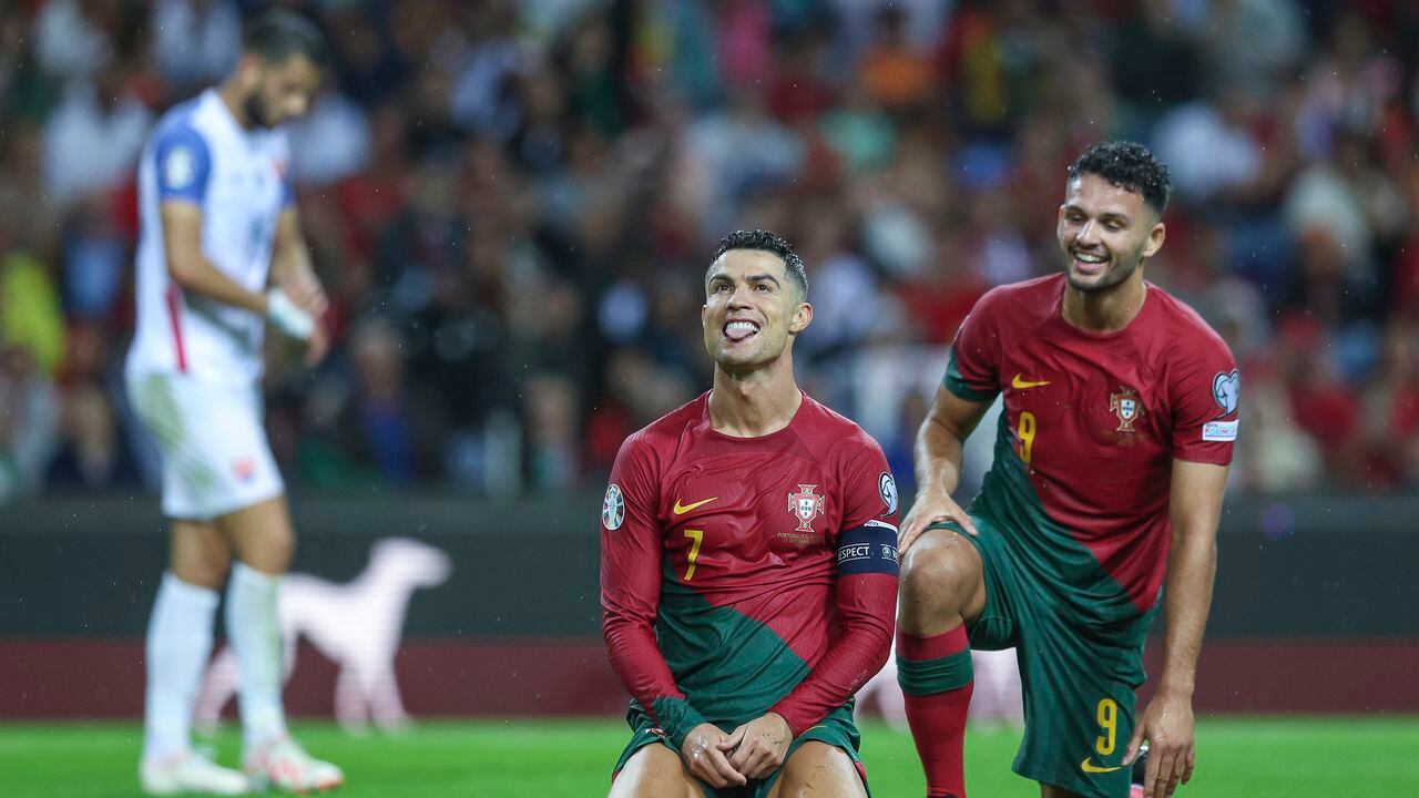 Cristiano Ronaldo brilló en el compromiso de Portugal vs. Eslovaquia