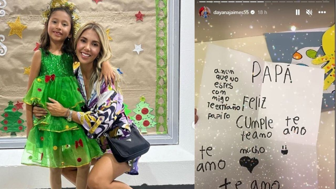 Dayana Jaimes compartió una carta en la que Paula Elena, hija de Martín Elías, escribió al conmemorarse el cumpleaños número 32 del artista.