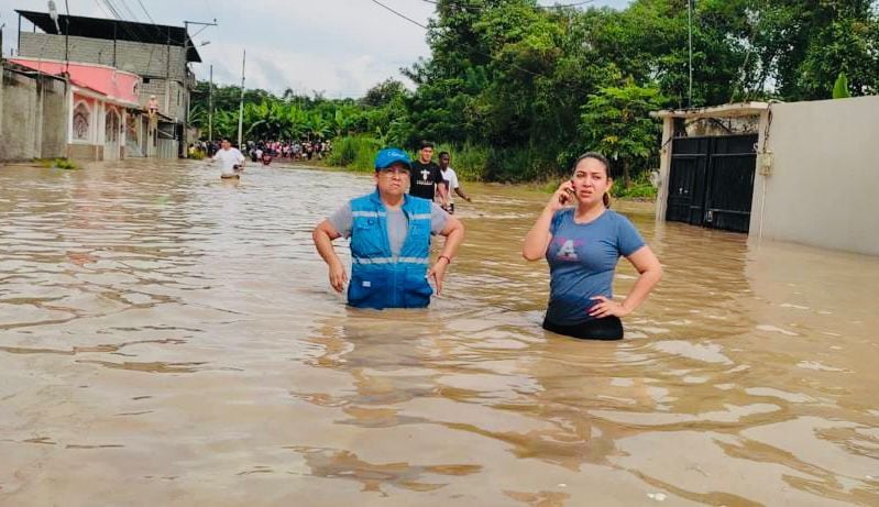 Inundaciones en zona fronteriza con Colombia.