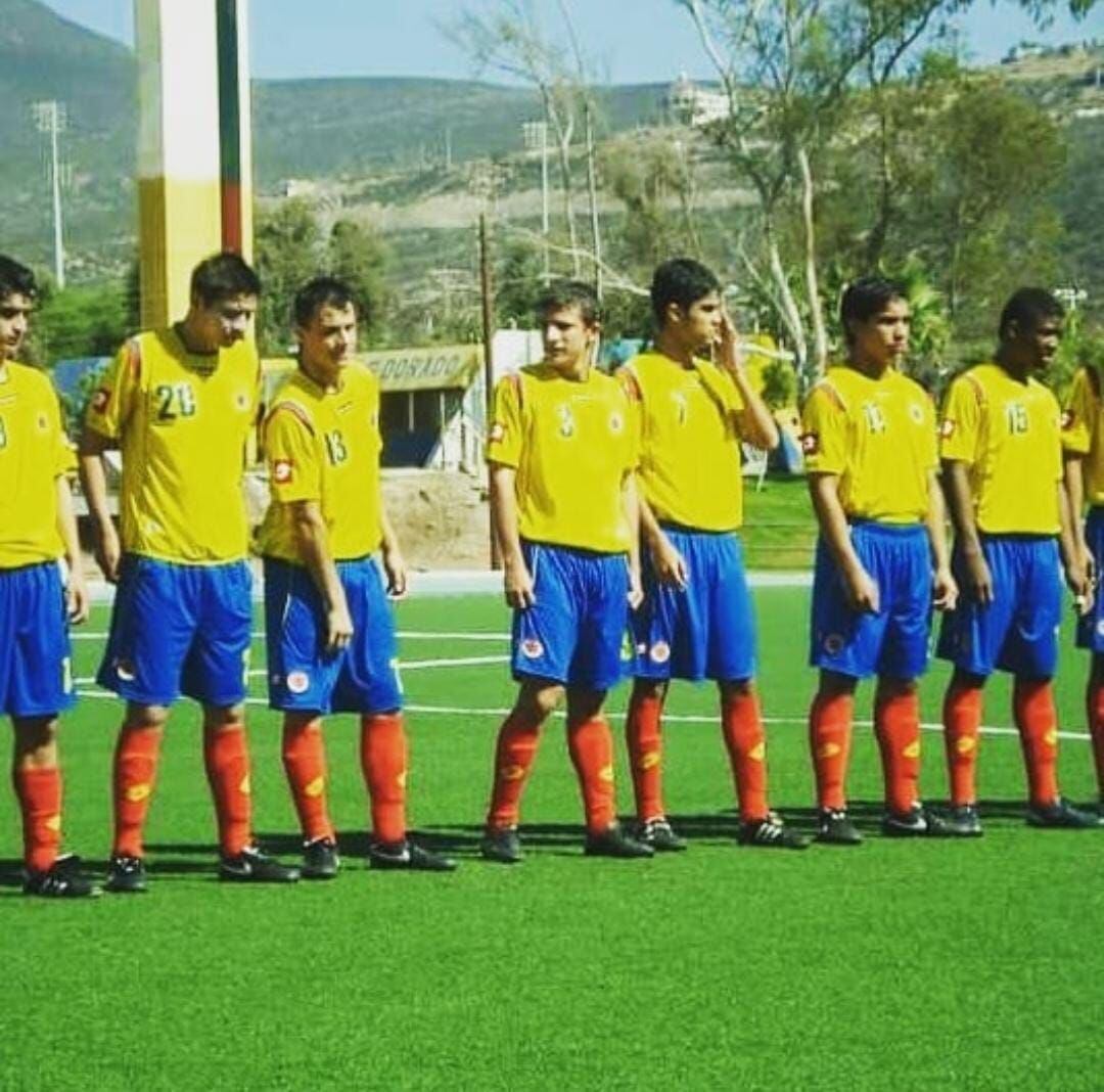 Cuando Mauricio integró las juveniles de la Selección Colombia.