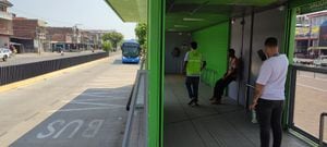 Cali; 22 vagones entran en funcionamiento en 7 nuevas estaciones del Mio sobre tramo II de la troncal del Oriente.  foto José L Guzmán. El País, sept 30-23