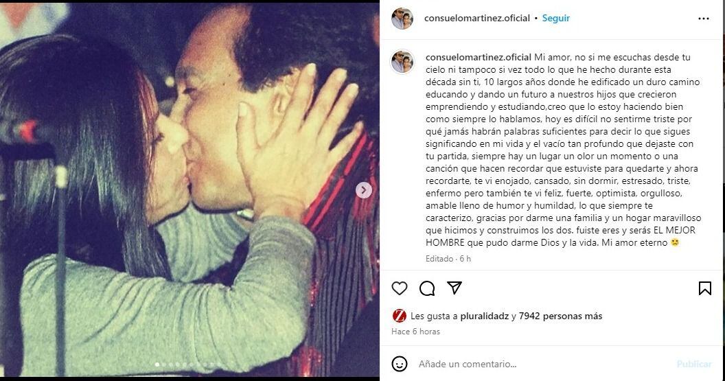 En el post de Instagram, la exesposa del cantante hablando sobre su vida juntos y sus tres hijos.