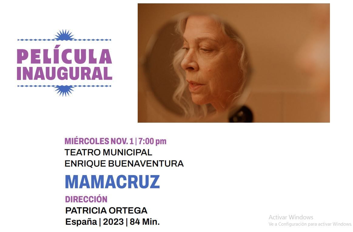 Mamacruz, es la película de la española Patricia Ortega, la entrada es libre hasta completar aforo.