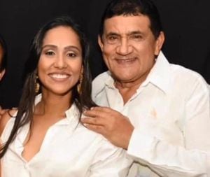 Claudia Margarita Zuleta y su padre Poncho Zuleta