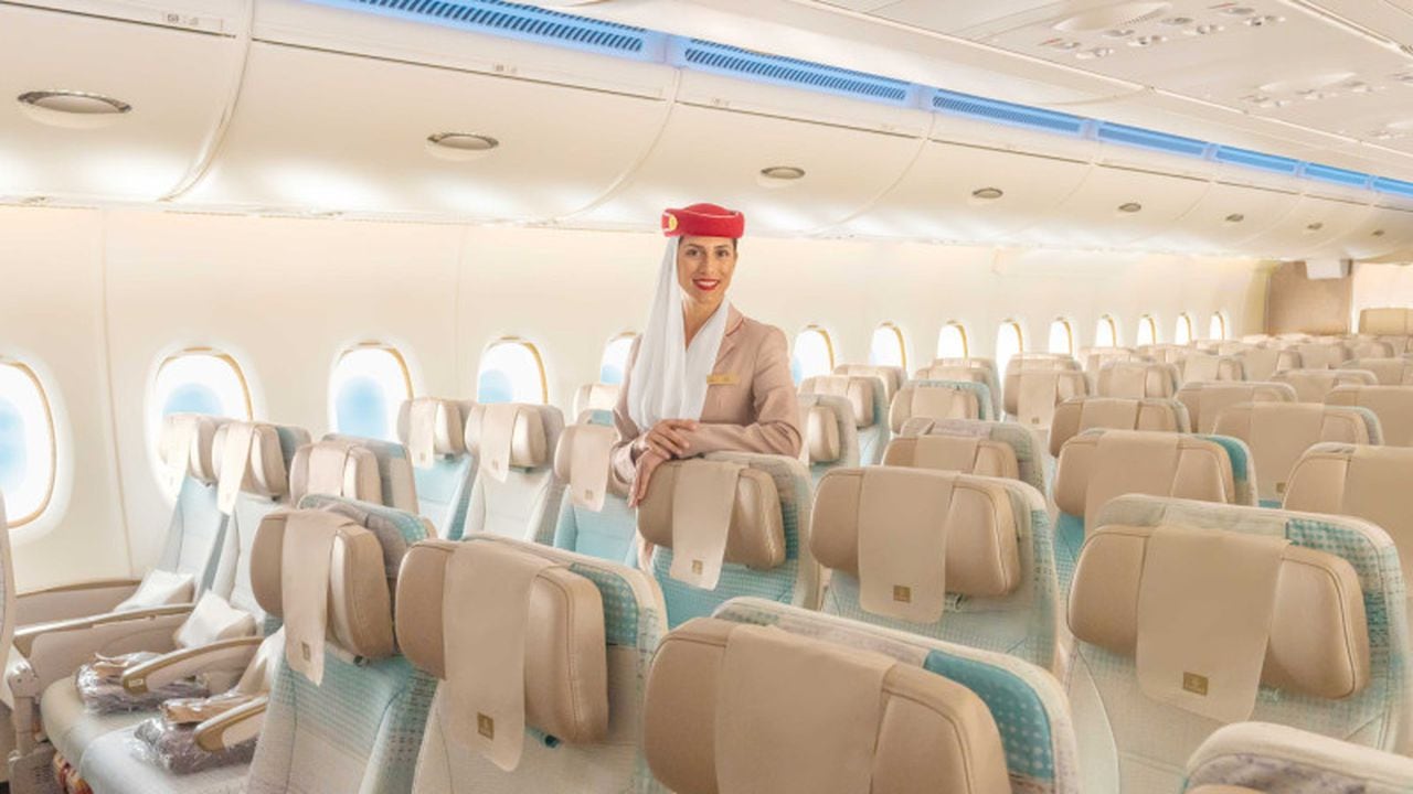 La imagen con la que la aerolínea Emirates saluda a Colombia
