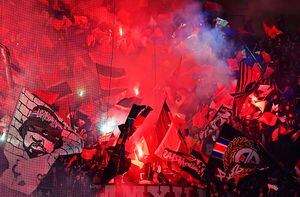 Tifo del PSG al Milan.