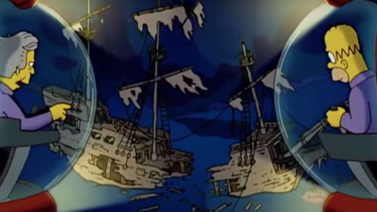 Homero Simpson viajó al fondo del mar en un submarino y junto a un millonario para explorar un naufragio
