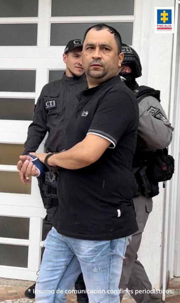 Rubiel Antonio Tobar Gutiérrez, compañero sentimental de la abogada y presunto miembro del grupo delincuencial.