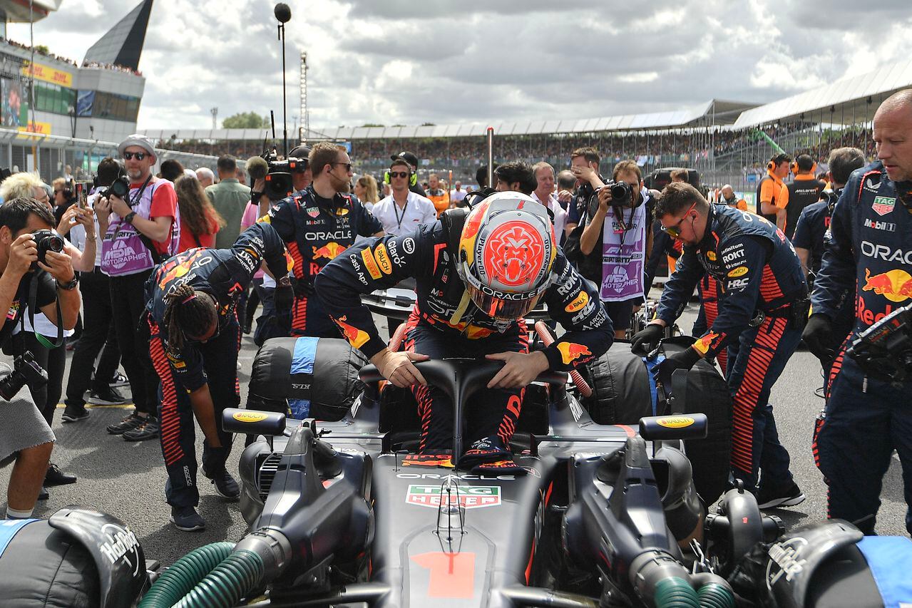 Max Verstappen en el GP de Gran Bretaña