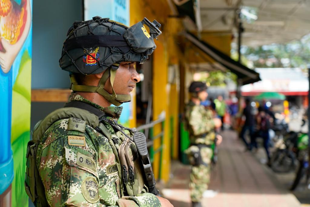 Las Fuerzas Militares también garantizarán la seguridad durante esta Semana Santa con apoyos por tierra, aire y mar. Foto Especial para El País.