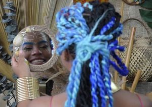 La belleza afrocolombiana  está presente en los stands de peinados y cosméticos en esta versión del 2023.