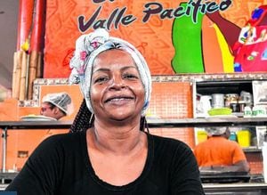 Basilia Murillo, cocinera del pacífico colombiano.