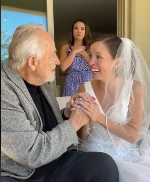 Hombre con alzheimer reconoció a su hija el día de su boda