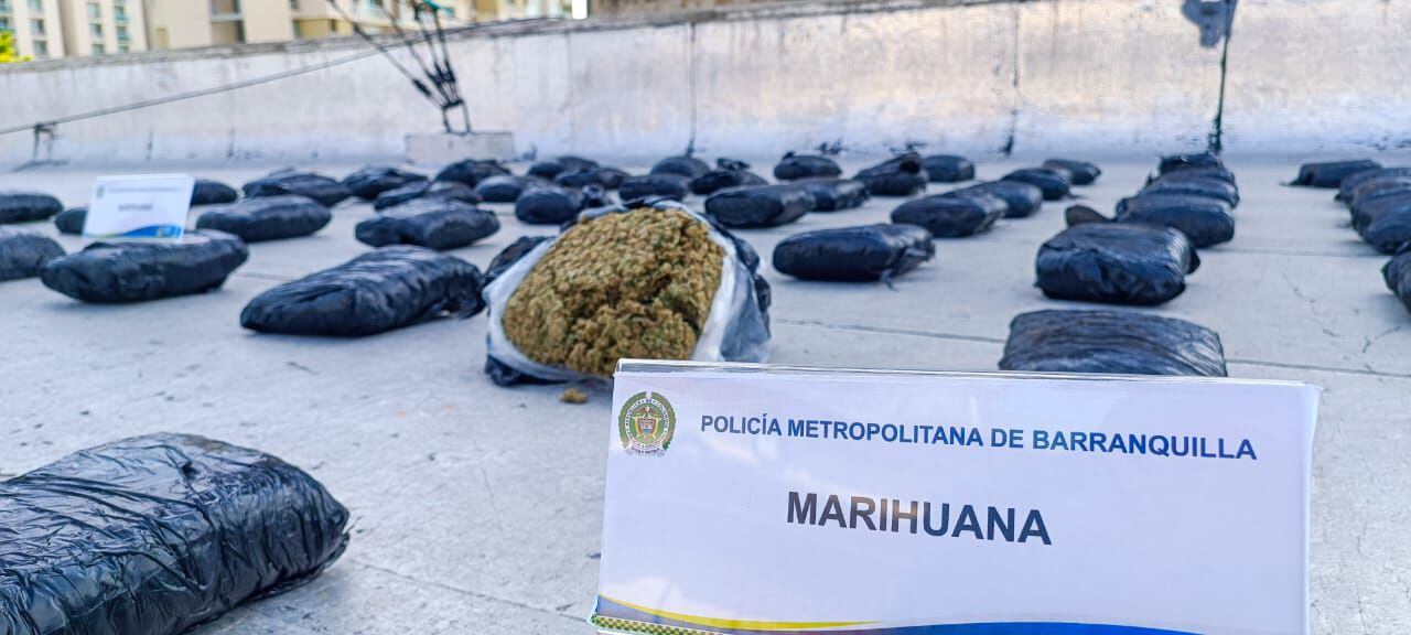 Incautación de marihuanas en Barranquilla