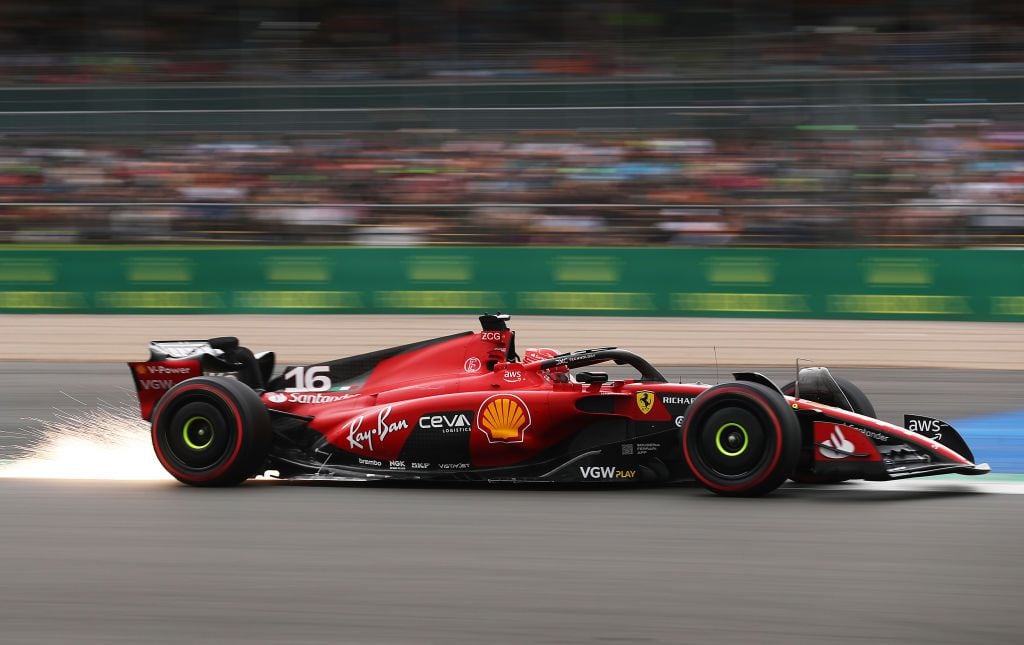 Charles Leclerc en el Gran Premio de Gran Bretaña.