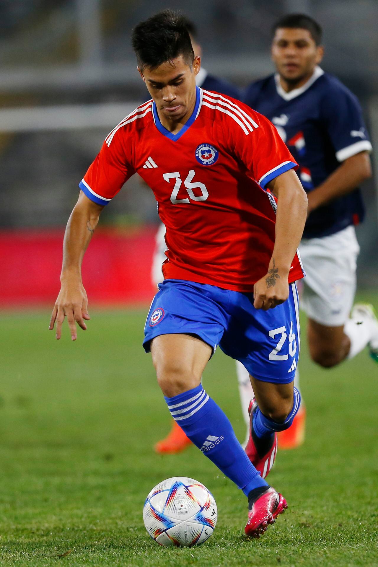 Alexander Aravena, el posible reemplazo de Alexis Sánchez ante Uruguay y, posiblemente, ante Colombia.