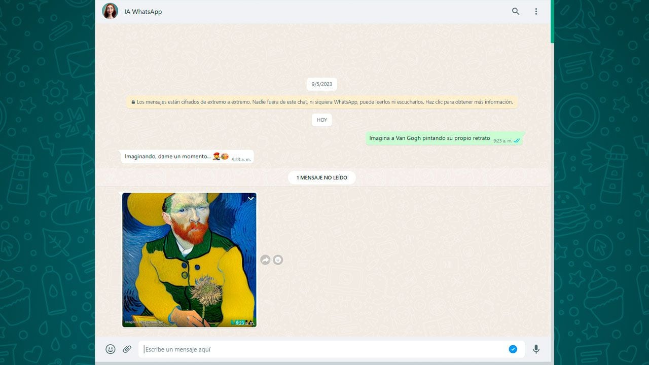El chatbot LuzIA permite crear imágenes desde un chat de WhatsApp