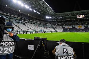 El Juventus Stadium estaba listo para albergar el juego entre la Juve y el Nápoles, pero los celestes no se presentaron para jugar.
