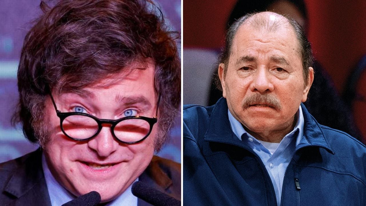Javier Milei y Daniel Ortega