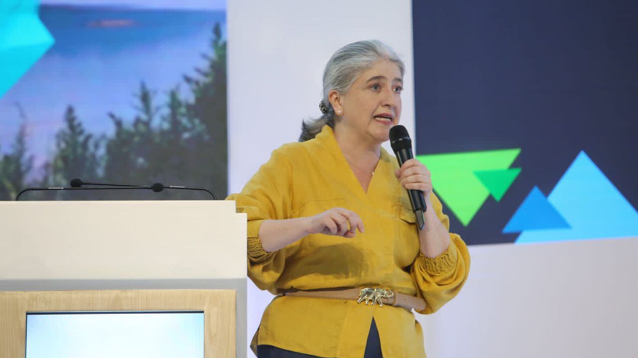 La ministra de vivienda, catalina Velasco, en el XXV Congreso Andesco. Foto: Ministerio de Vivienda