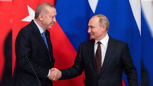 Archivo del presidente ruso, Vladimir Putin, con el mandatario turco Erdogan en Moscú.