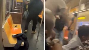 Dos hombres se enfrentaron en un tren del metro de Nueva York. Uno recibió varios disparos.