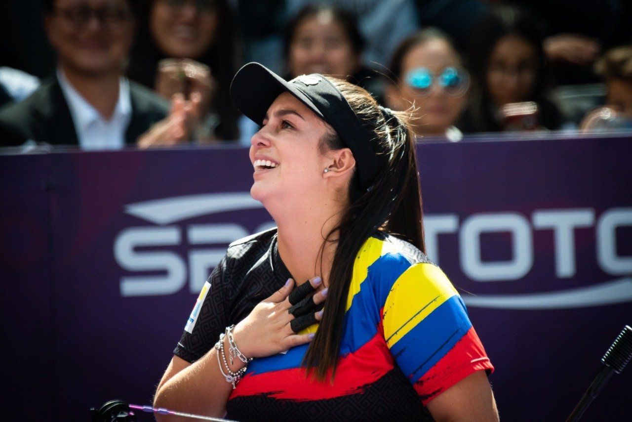 La colombiana Sara López se quedó con el Mundial de Tiro con Arco en México. Foto: Gobierno Tlaxcala.