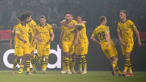 Dortmund celebrando su pase a la gran final.