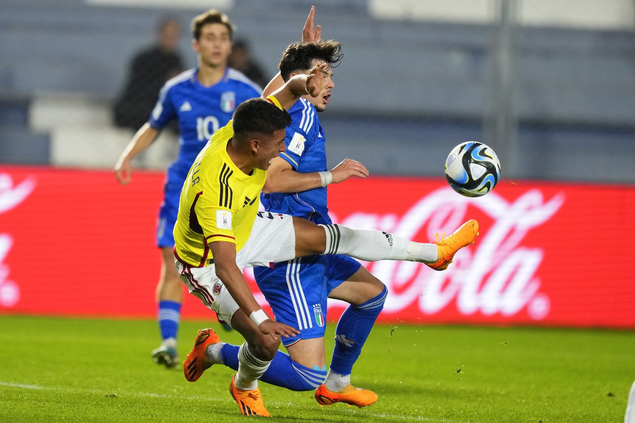 Imagen del duelo entre la Selección Colombia Sub 20 e Italia, por los cuartos de final del Mundial.