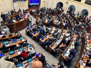 Bogotá. La plenaria del Senado adelanta el debate sobre la reducción de los salarios de los congresistas(Prensa Senado).
Colprensa
