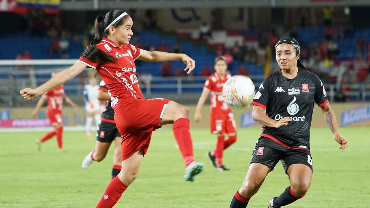 América y Santa fe disputan el partido de vuelta de la final del torneo femenino primer semestre 2023 estadio Pascual Guerrero