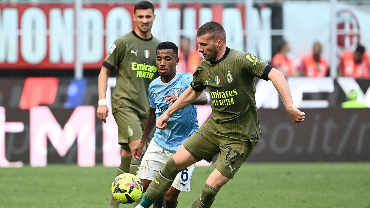 Imagen del partido entre el Milan y la Lazio, por la Serie A de Italia 2022-2023.