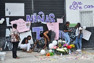 Familiares, amigos y vecinos de Michelle Dayana realizaron este domingo 10 de diciembre una nueva manifestación en el lugar donde ocurrió el homicidio.