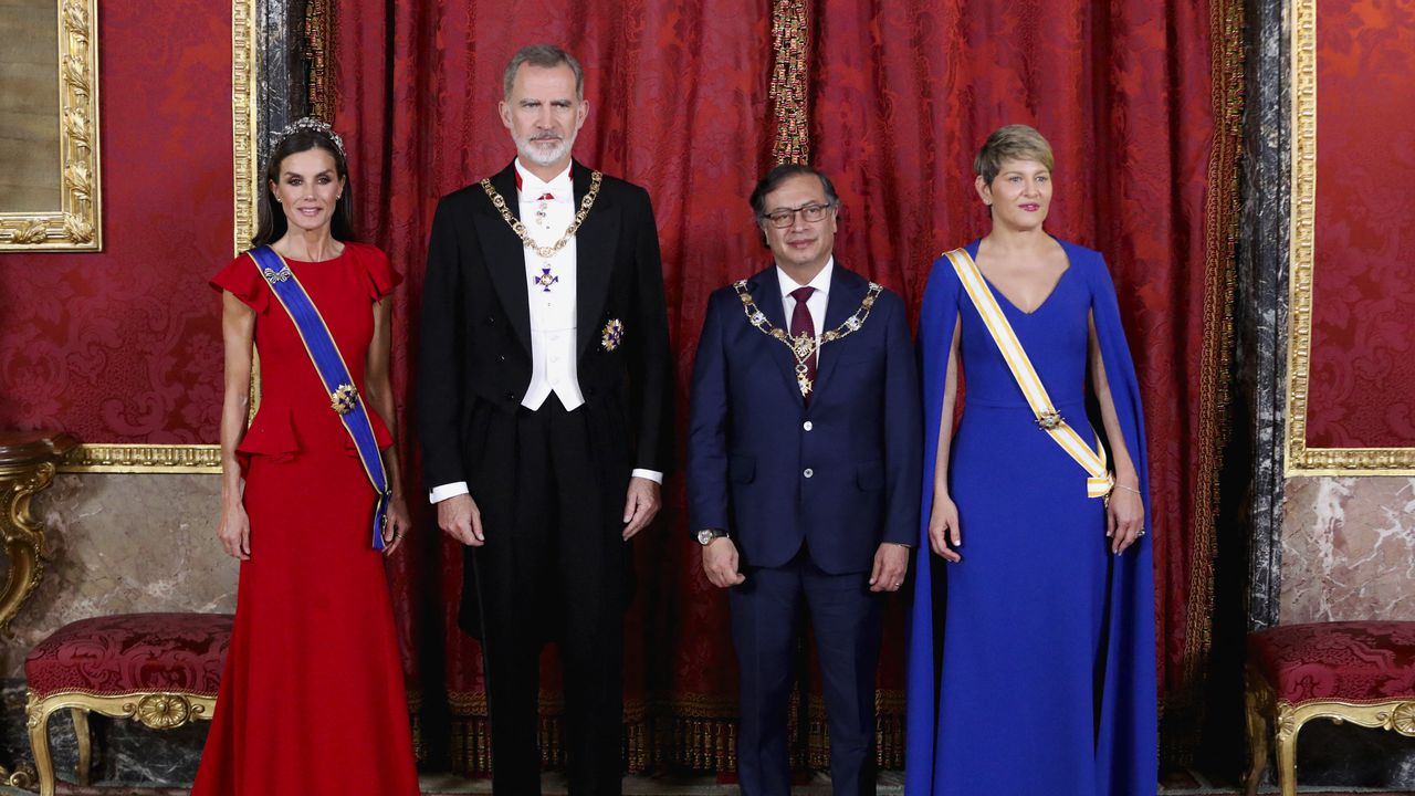 El presidente Petro y la Primera Dama tuvieron un recibimiento con honores por parte de los reyes de España, Felipe VI y Letizia.