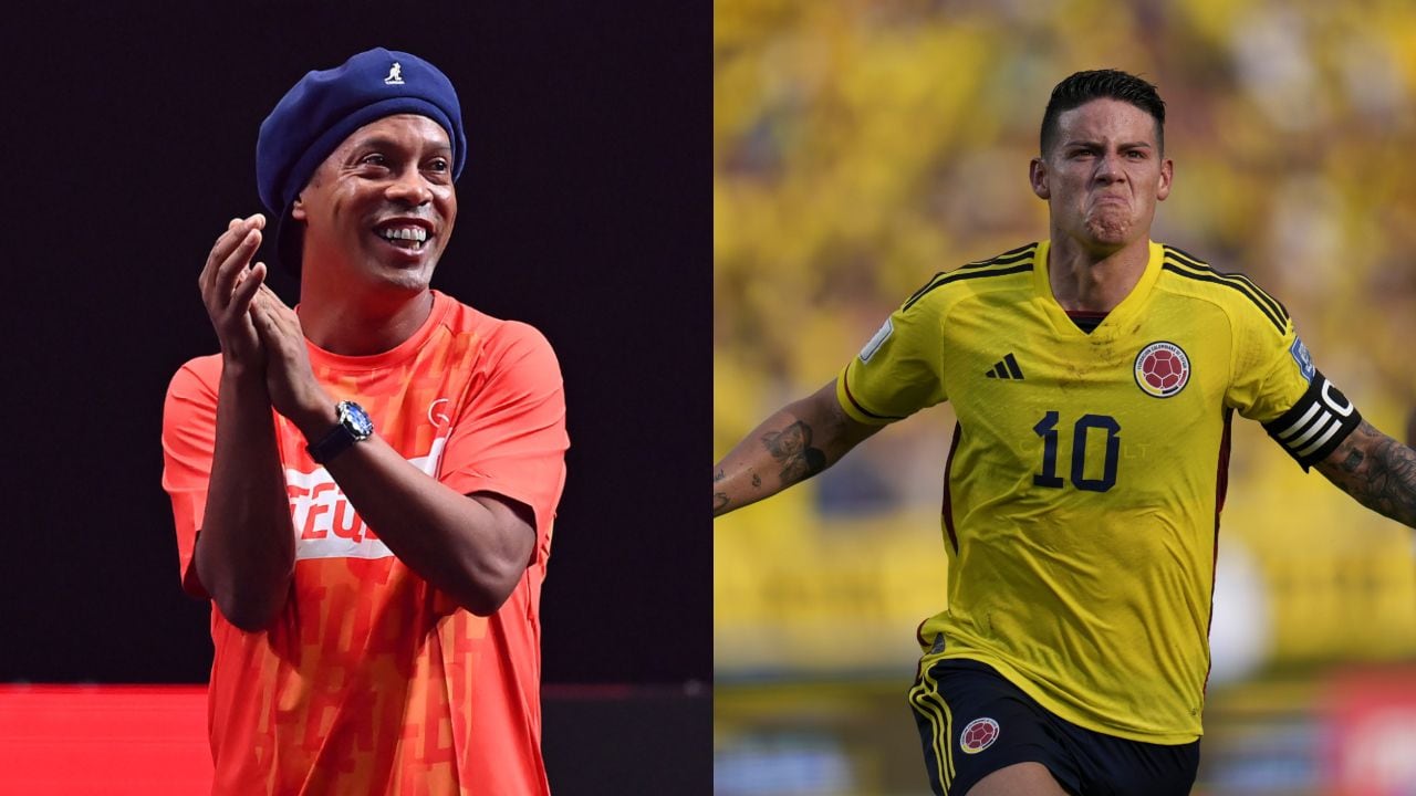 Ronaldinho se deshizo en elogios a James Rodríguez.