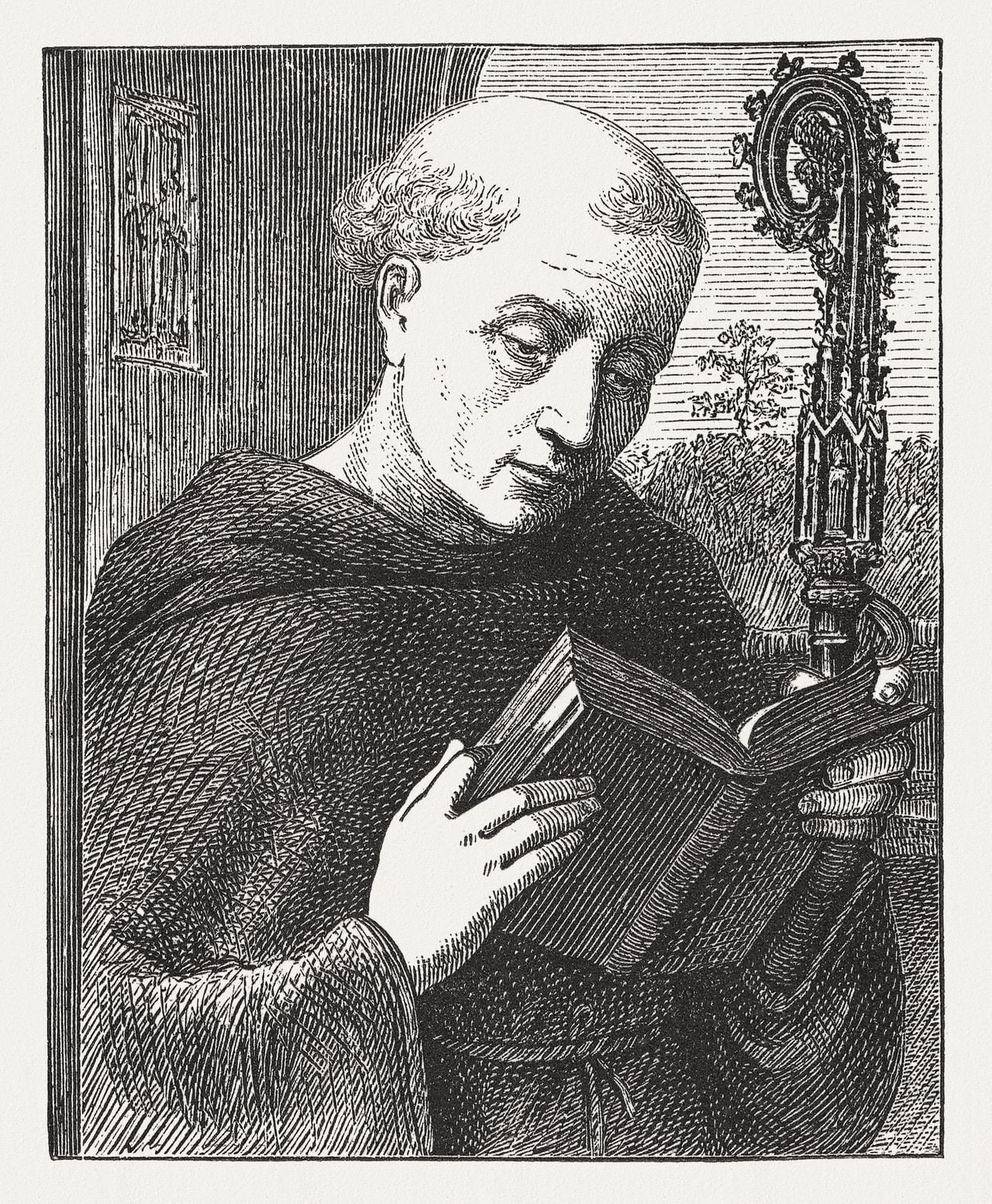 San Benito de Nursia quien es conocido como el padre del monasticismo occidental.