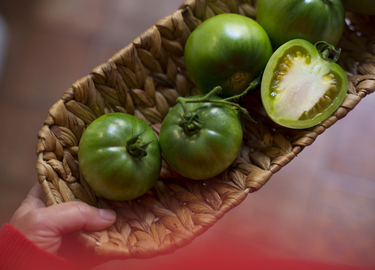 El tomate verde reduce la tensión