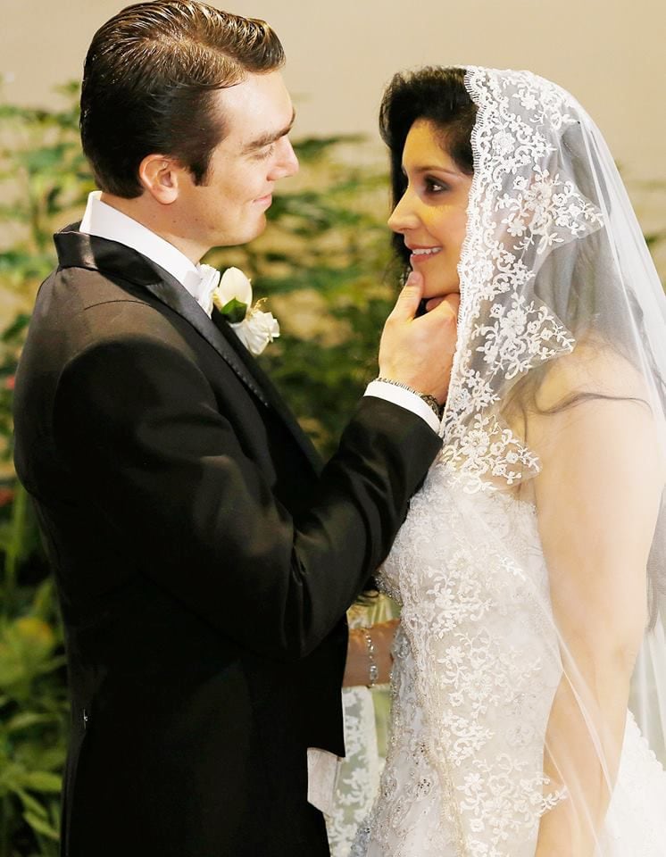 Iván Andrés Palomino y su esposa Nohora Castellanos en el día de su matrimonio en el 2015.