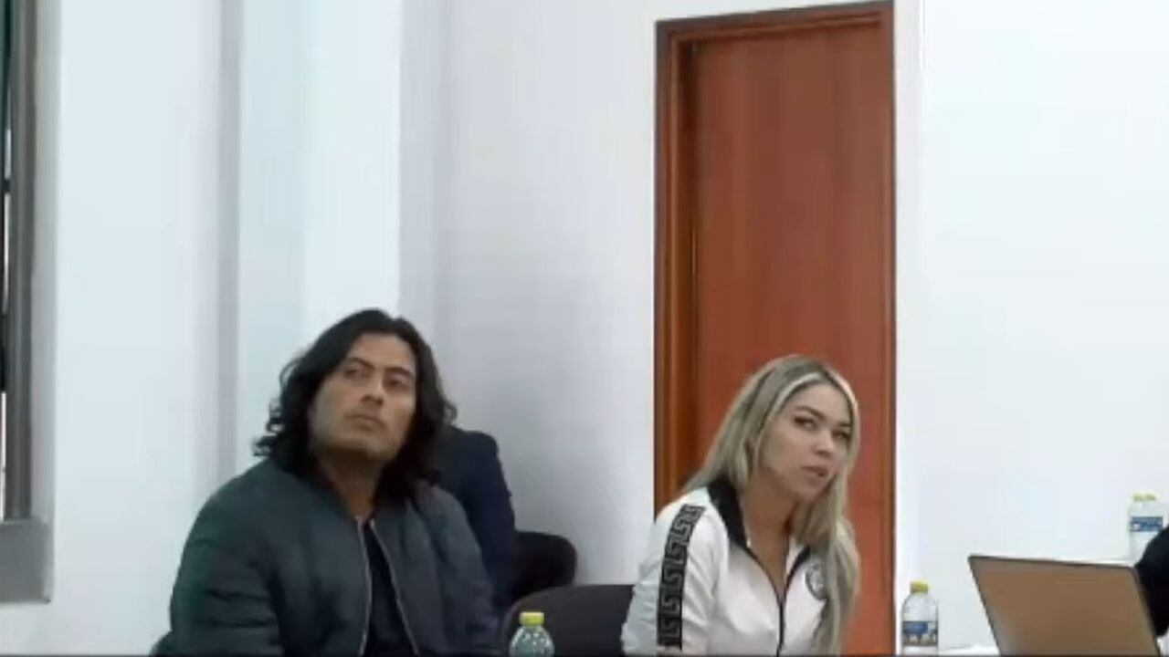 Nicolás Petro y Day Vásquez fueron presentados en la audiencia de legalización de captura. (Captura de Pantalla)