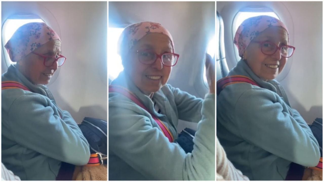 Mujer supera el cáncer y es aplaudida por los pasajeros del vuelo en el que viajaba --el país